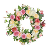 Garland for Front Door Party Spring Decorations Round 45 cm for Living Rooms