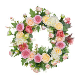 Garland for Front Door Party Spring Decorations Round 45 cm for Living Rooms