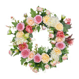 Garland for Front Door Party Spring Decorations Round 45 cm for Living Rooms