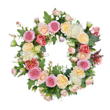 Garland for Front Door Party Spring Decorations Round 45 cm for Living Rooms