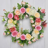 Garland for Front Door Party Spring Decorations Round 45 cm for Living Rooms