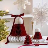 Christmas Paper Decoration Office Festival Winter Home Decor Xmas Decoration 2 Red Ornaments