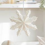 Christmas Paper Decoration Office Festival Winter Home Decor Xmas Decoration 23cm Snowflake