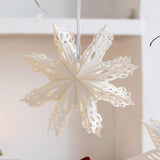 Christmas Paper Decoration Office Festival Winter Home Decor Xmas Decoration 23cm Snowflake