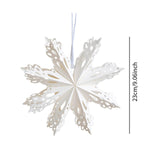 Christmas Paper Decoration Office Festival Winter Home Decor Xmas Decoration 23cm Snowflake