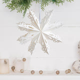 Christmas Paper Decoration Office Festival Winter Home Decor Xmas Decoration 23cm Snowflake