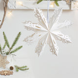 Christmas Paper Decoration Office Festival Winter Home Decor Xmas Decoration 23cm Snowflake