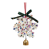 Christmas Yarn Snowflake with Metal Bell Xmas Pendant for Table Centerpieces Style C