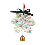 Christmas Yarn Snowflake with Metal Bell Xmas Pendant for Table Centerpieces Style D