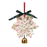 Christmas Yarn Snowflake with Metal Bell Xmas Pendant for Table Centerpieces Style E