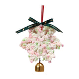 Christmas Yarn Snowflake with Metal Bell Xmas Pendant for Table Centerpieces Style E