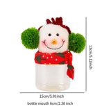 Christmas Candy Jar Sugar Bottle Party Holiday with Lid Kitchen Glass Bottle