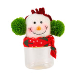 Christmas Candy Jar Sugar Bottle Party Holiday with Lid Kitchen Glass Bottle