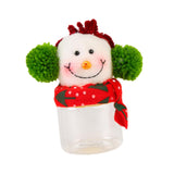 Christmas Candy Jar Sugar Bottle Party Holiday with Lid Kitchen Glass Bottle