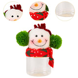 Christmas Candy Jar Sugar Bottle Party Holiday with Lid Kitchen Glass Bottle