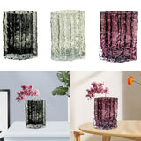 Hydroponic Vase Plant Pot Storage Decorative Vase Bud Vase Glass Flower Vase Gray