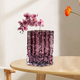 Hydroponic Vase Plant Pot Storage Decorative Vase Bud Vase Glass Flower Vase Purple