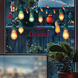 Christmas Light Bulb Wall Sticker DIY Art Mural for Window Bedroom Apartment