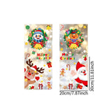 4x Christmas Window Clings Stickers Cute Christmas Decors for Holiday Indoor