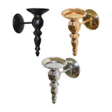 Wall Sconce Candle Holder Tealight Candle Holder for Fireplace Bedroom Porch Black