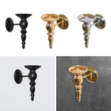 Wall Sconce Candle Holder Tealight Candle Holder for Fireplace Bedroom Porch Black