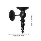 Wall Sconce Candle Holder Tealight Candle Holder for Fireplace Bedroom Porch Black