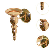 Wall Sconce Candle Holder Tealight Candle Holder for Fireplace Bedroom Porch Gold