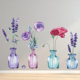 Flower Vase Wall Sticker Wall Decoration for Apartment Bedroom TV Background