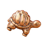 Mini Brass Turtle Sculpture Souvenir 1.1x0.7inch for Entryway Table Artistic