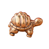 Mini Brass Turtle Sculpture Souvenir 1.1x0.7inch for Entryway Table Artistic