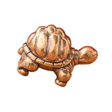 Mini Brass Turtle Sculpture Souvenir 1.1x0.7inch for Entryway Table Artistic