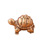 Mini Brass Turtle Sculpture Souvenir 1.1x0.7inch for Entryway Table Artistic