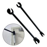 2x Hinges Gap Adjusting Wrench Sturdy Easy to Use Door Hinge Adjustment Tool Black