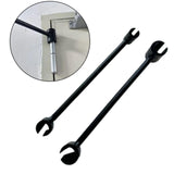 2x Hinges Gap Adjusting Wrench Sturdy Easy to Use Door Hinge Adjustment Tool Black