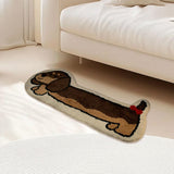 Dachshund Rug Non Slip Home Decor Animal Floor Mat for Home Bedside Playroom