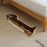 Dachshund Rug Non Slip Home Decor Animal Floor Mat for Home Bedside Playroom