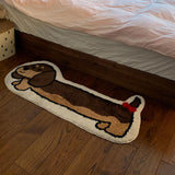 Dachshund Rug Non Slip Home Decor Animal Floor Mat for Home Bedside Playroom