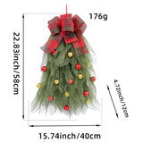 Christmas Artificial Swags for Front Door Teardrop Swag Wreath for Farmhouse