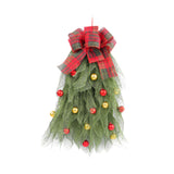 Christmas Artificial Swags for Front Door Teardrop Swag Wreath for Farmhouse