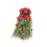 Christmas Artificial Swags for Front Door Teardrop Swag Wreath for Farmhouse