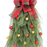 Christmas Artificial Swags for Front Door Teardrop Swag Wreath for Farmhouse