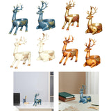 Cartoon Deer Statue Desk Storage Tray Cute for Living Room Bookshelf Bedroom Standing Blue