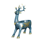 Cartoon Deer Statue Desk Storage Tray Cute for Living Room Bookshelf Bedroom Standing Blue