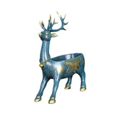 Cartoon Deer Statue Desk Storage Tray Cute for Living Room Bookshelf Bedroom Standing Blue