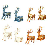 Cartoon Deer Statue Desk Storage Tray Cute for Living Room Bookshelf Bedroom Standing Blue