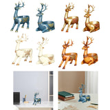 Cartoon Deer Statue Desk Storage Tray Cute for Living Room Bookshelf Bedroom Standing Blue