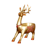 Cartoon Deer Statue Desk Storage Tray Cute for Living Room Bookshelf Bedroom Standing Golden