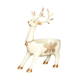 Cartoon Deer Statue Desk Storage Tray Cute for Living Room Bookshelf Bedroom Standing White