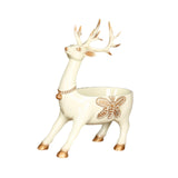 Cartoon Deer Statue Desk Storage Tray Cute for Living Room Bookshelf Bedroom Standing White