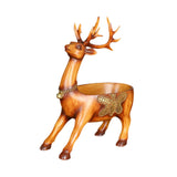 Cartoon Deer Statue Desk Storage Tray Cute for Living Room Bookshelf Bedroom Brown Standing